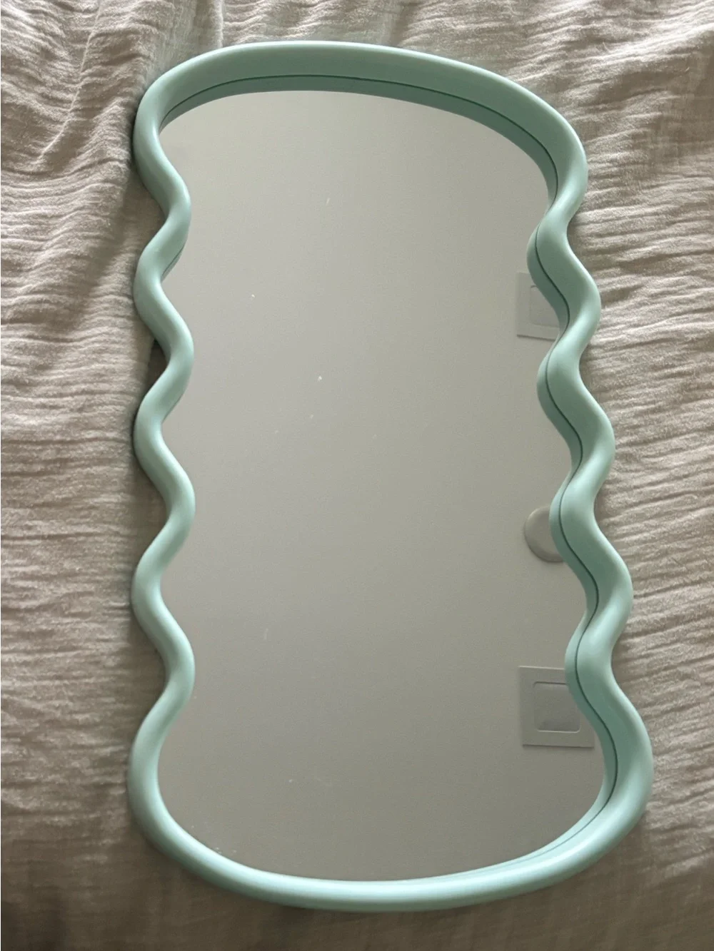 Mini Ultrafragola Style Vintage Aesthetic Wavy Mirror - Medium - Seafoam Green